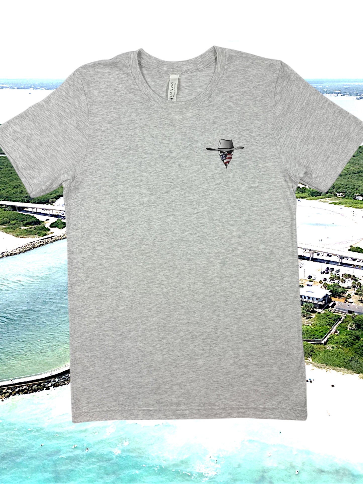 Saltwater Cowboy Bait & Tackle Floridana Beach -Bella + Canvas Tee