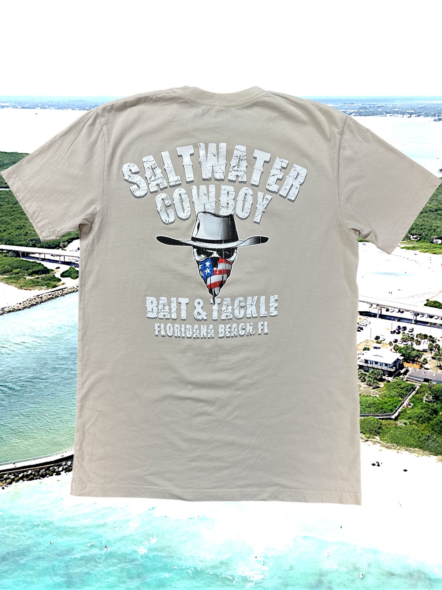 Saltwater Cowboy Bait & Tackle Floridana Beach Tee