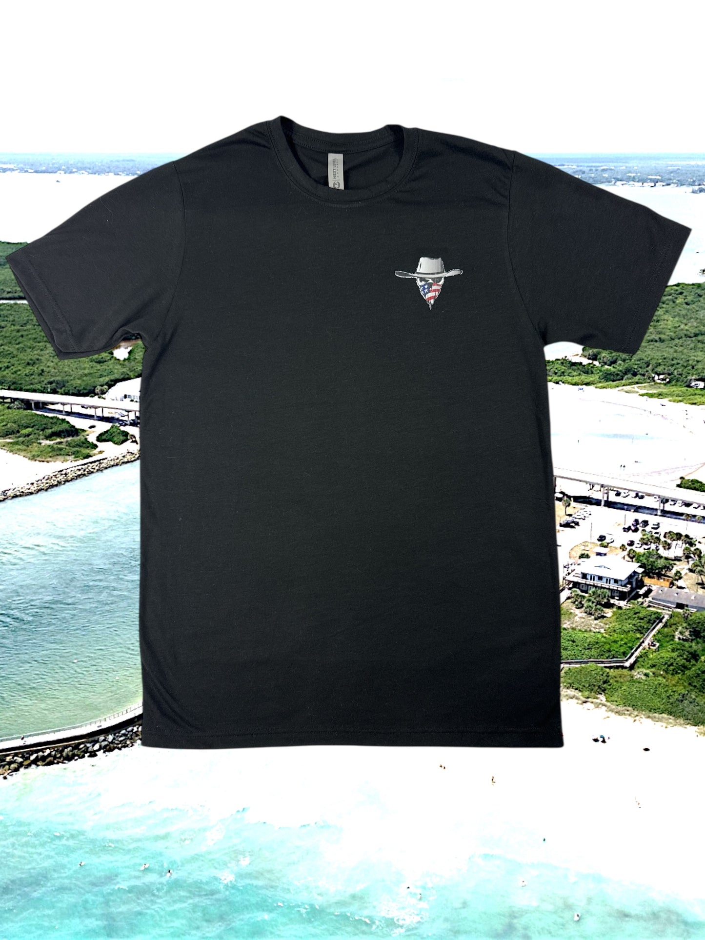 Saltwater Cowboy Bait & Tackle Floridana Beach - Next Level Tee