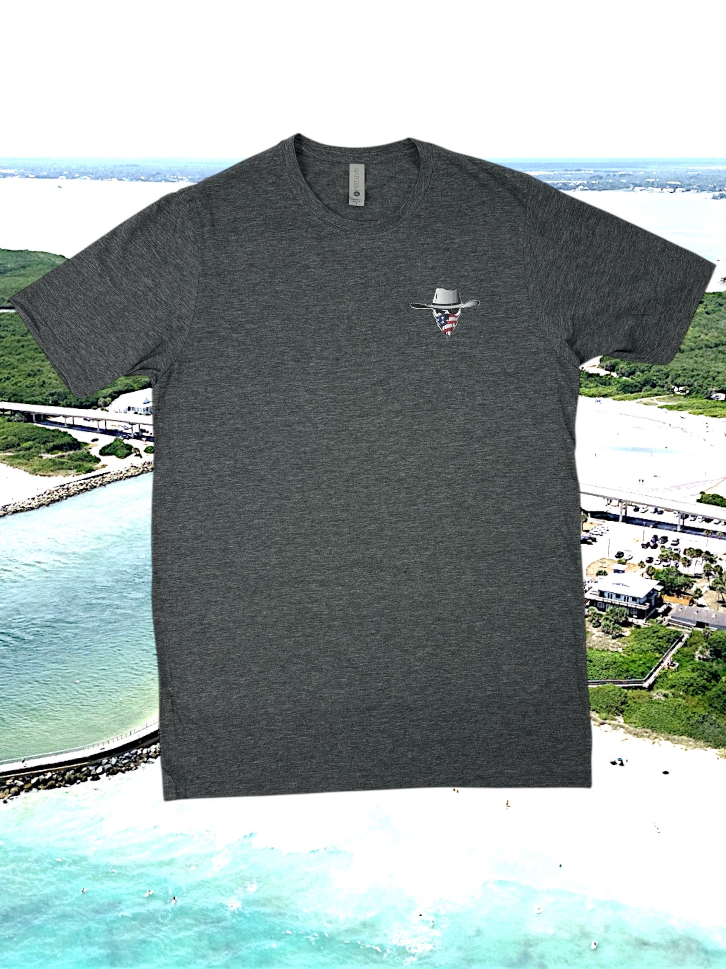 Saltwater Cowboy Bait & Tackle Floridana Beach - Next Level Tee