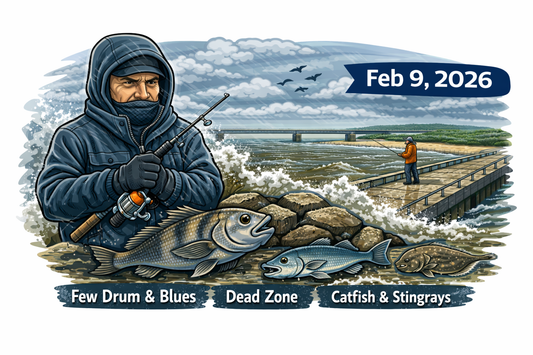 Sebastian Inlet Fishing Report — Feb 9, 2026 (Cold, Dirty Water & Tough Bite)