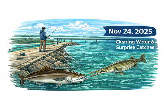 Sebastian Inlet Fishing Report – Nov 24, 2025 (Clearing Water & Surprise Catches)