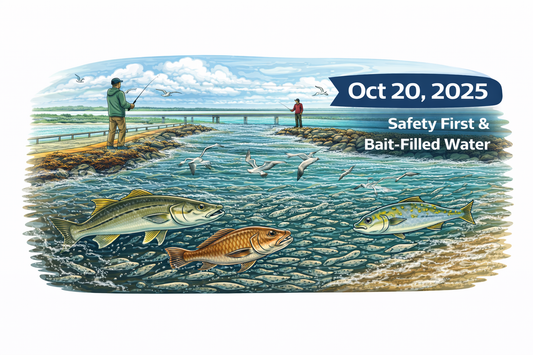 Sebastian Inlet Fishing Report – Oct 20, 2025 (Safety First & Bait-Filled Water)